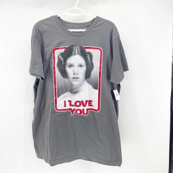 Disney Parks Princess Leia grey T-shirt Star Wars - Picture 1 of 6